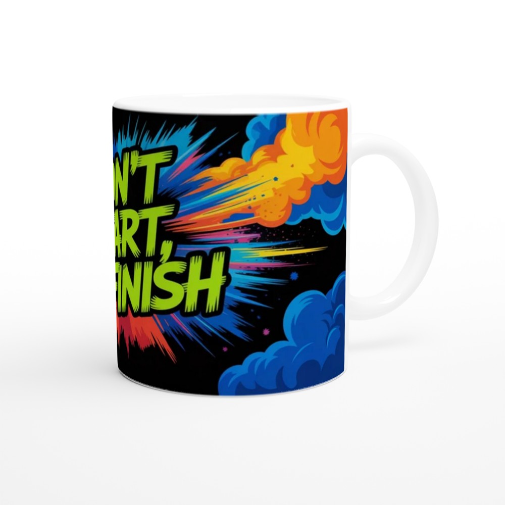 Don't Start I'll Finish - Comic Pop Art Mug — view 12