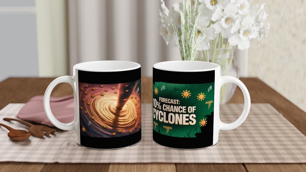 Forecast: 10% Chance of Cyclones - Funny Weather Mug