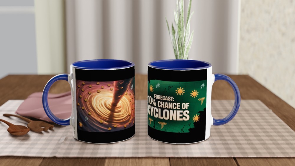 Forecast: 10% Chance of Cyclones - Funny Weather Mug — view 4