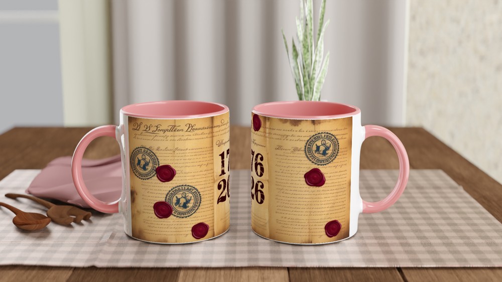 America 250th Anniversary 1776-2026 Vintage Parchment Mug — view 6