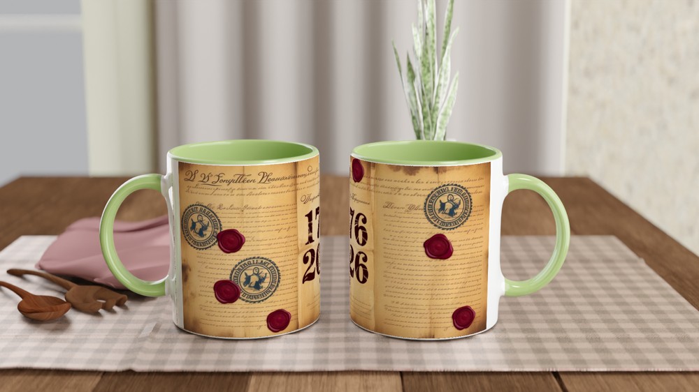 America 250th Anniversary 1776-2026 Vintage Parchment Mug — view 5
