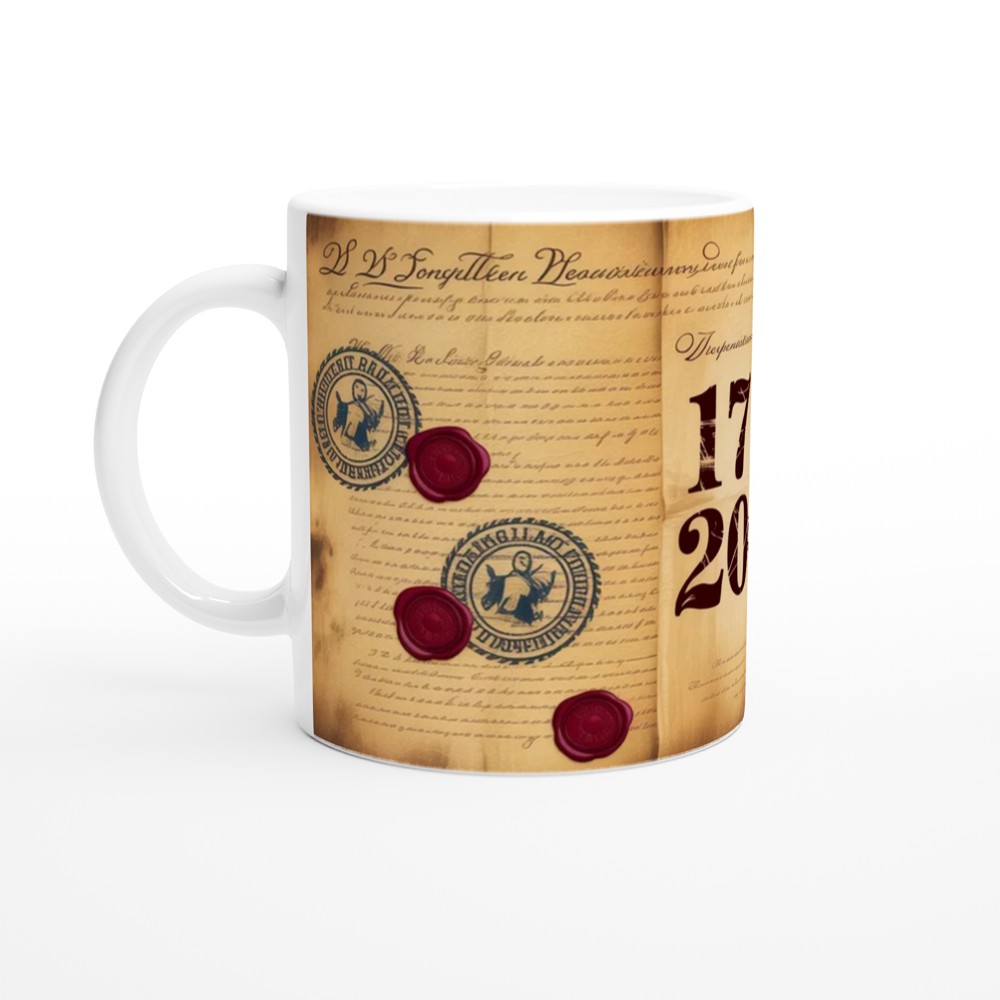 America 250th Anniversary 1776-2026 Vintage Parchment Mug — view 10