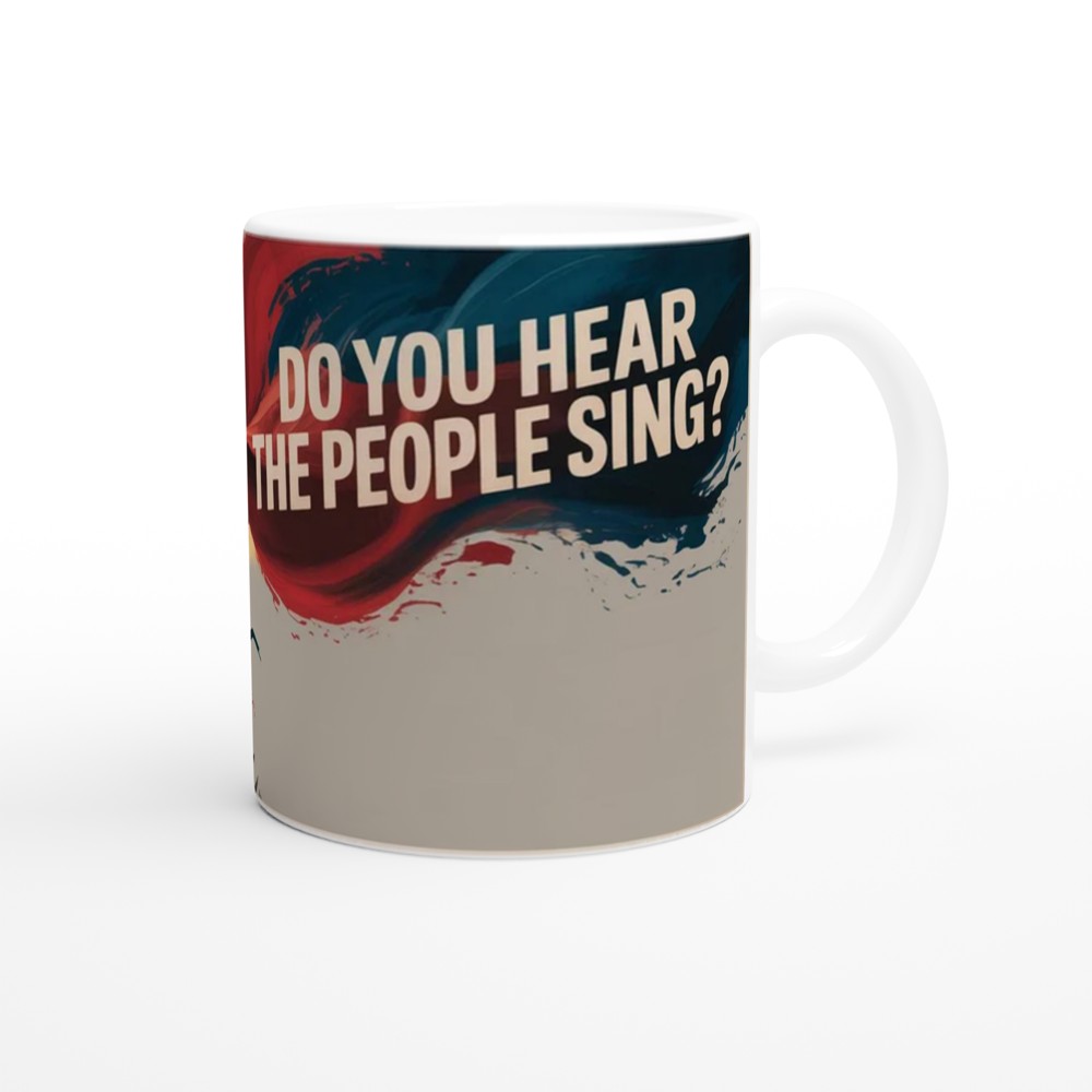 Do You Hear the People Sing Mug | Les Miserables Inspired Gift | Musical Theatre Barricade Mug — view 12