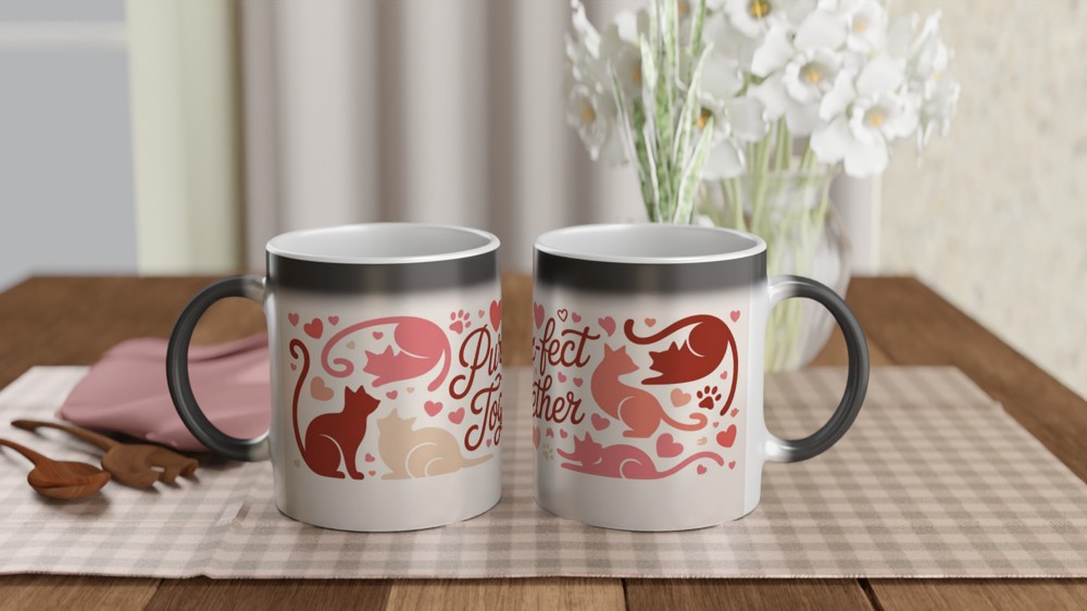 Purr-fect Together Cat Lovers Mug — view 3