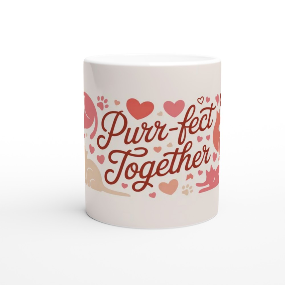 Purr-fect Together Cat Lovers Mug — view 11