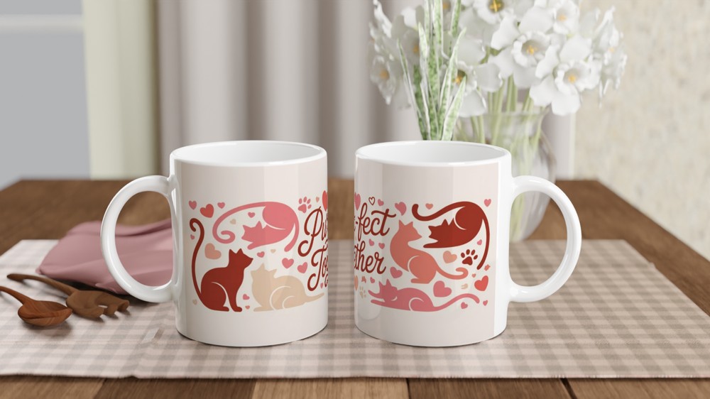 Purr-fect Together Cat Lovers Mug