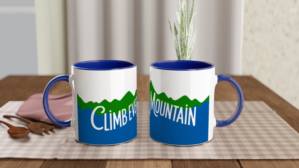 Climb Every Mountain Hiking Mug — view 4
