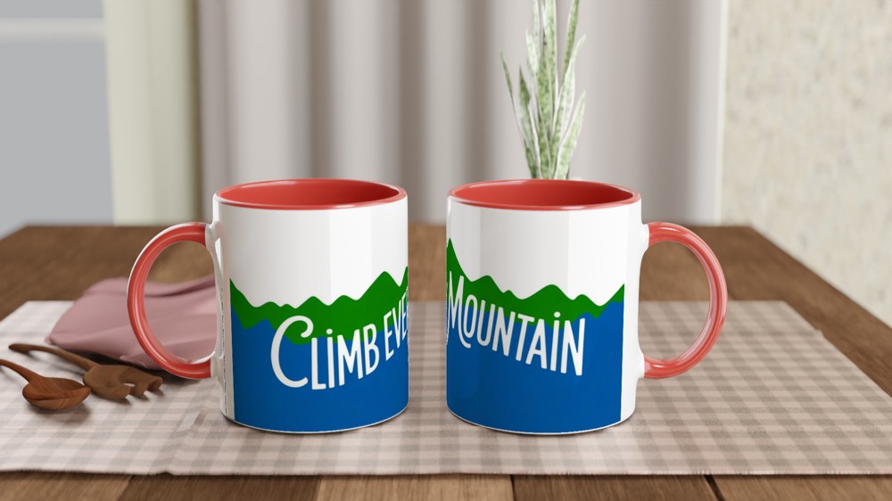 Climb Every Mountain Hiking Mug — view 7