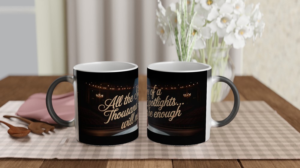 All The Shine Of A Thousand Spotlights Theatre Mug — view 3