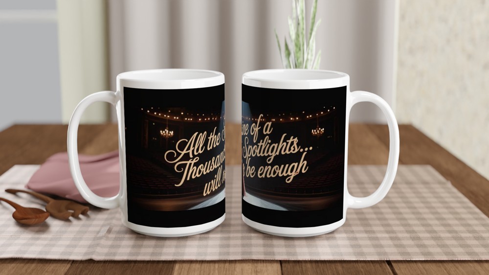 All The Shine Of A Thousand Spotlights Theatre Mug — view 2