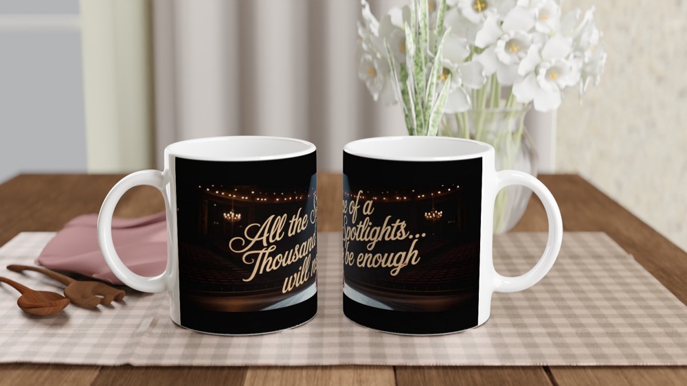 All The Shine Of A Thousand Spotlights Theatre Mug