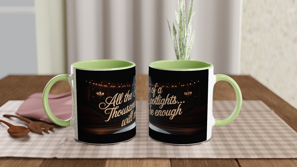 All The Shine Of A Thousand Spotlights Theatre Mug — view 5