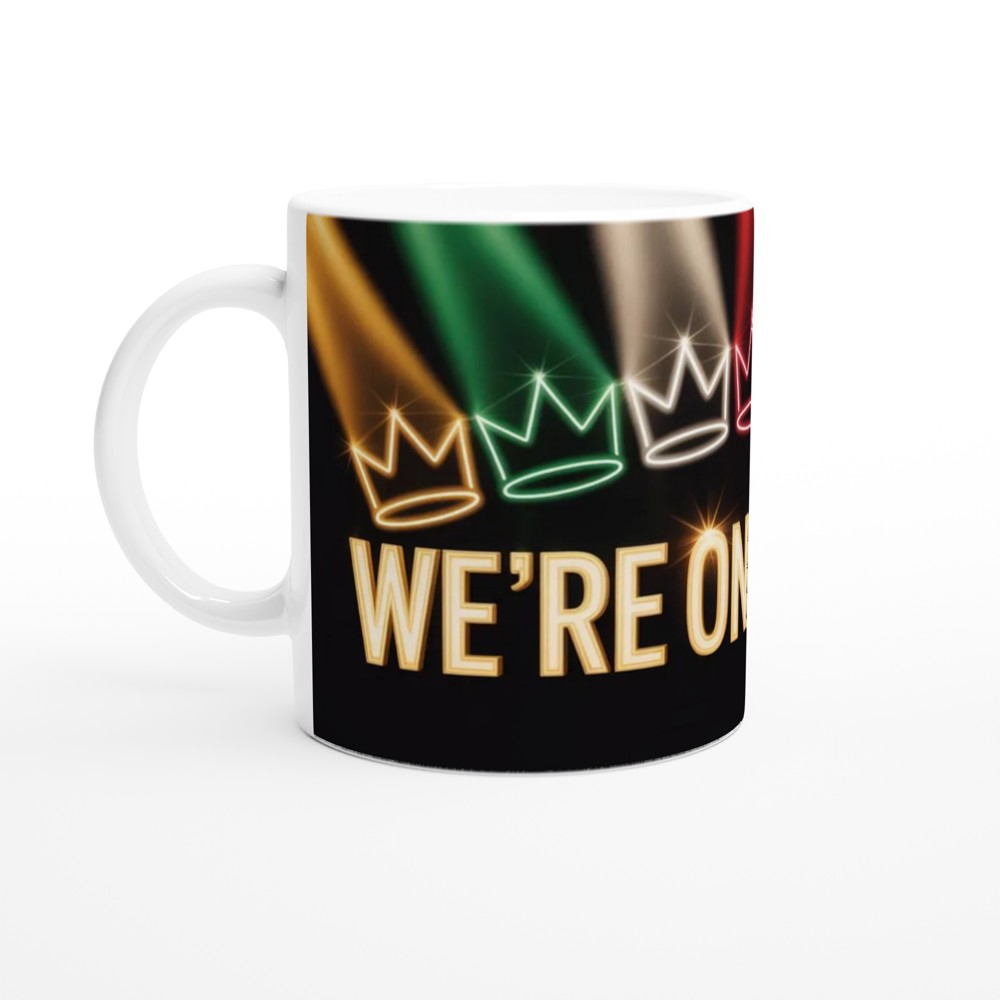 We're One Of A Kind Rainbow Crowns Mug — view 10