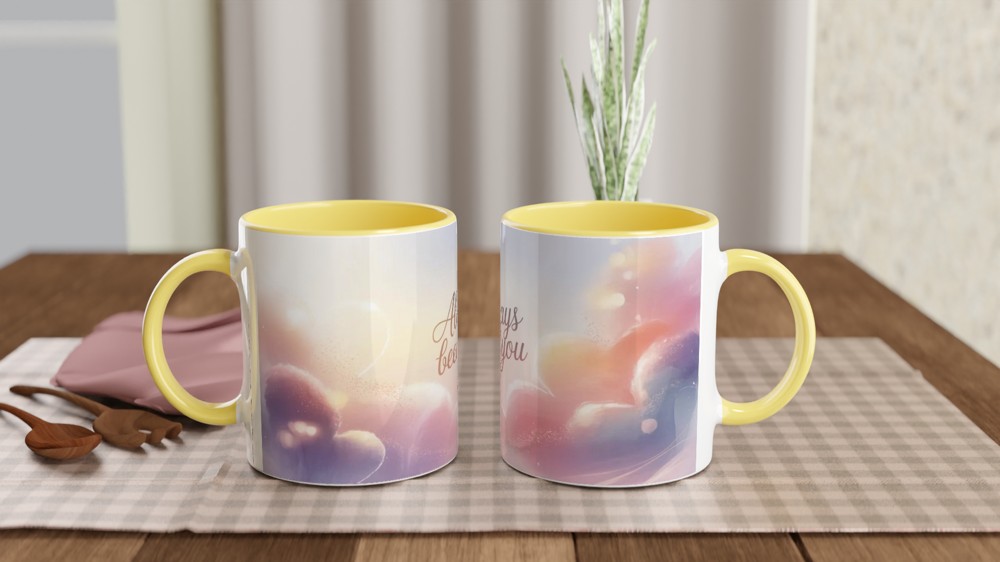 Always Been You Romantic Pastel Hearts Mug — view 8