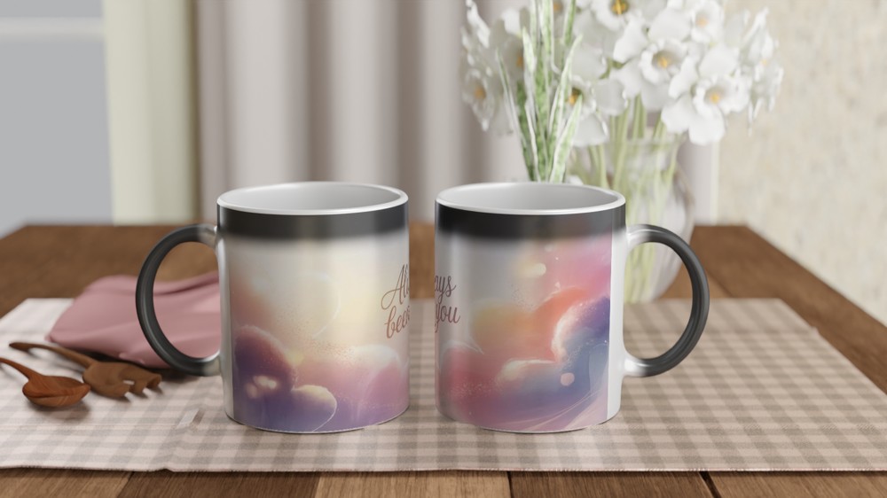 Always Been You Romantic Pastel Hearts Mug — view 3
