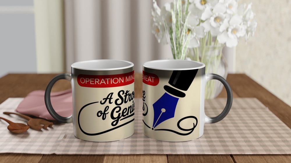Operation Mincemeat - A Stroke of Genius Fountain Pen Mug — view 3