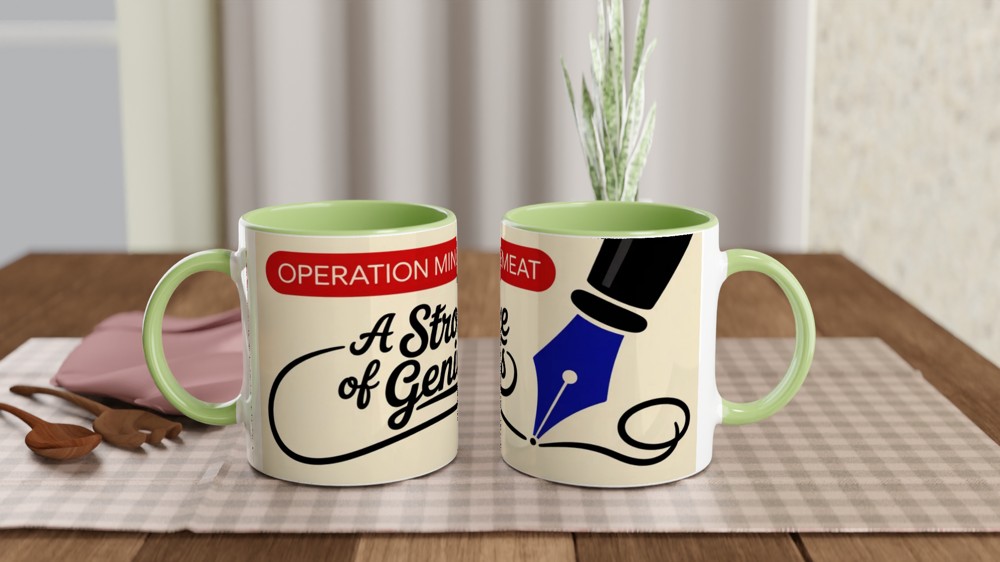 Operation Mincemeat - A Stroke of Genius Fountain Pen Mug — view 5