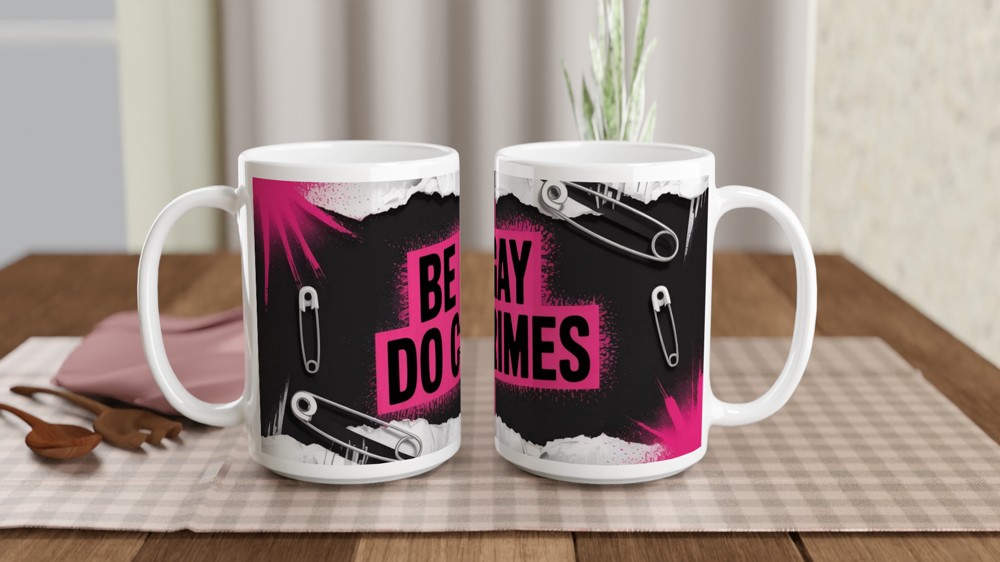 Be Gay Do Crimes Mug | Punk Pride Gift | Queer Meme Present | Best Friend Gift — view 2