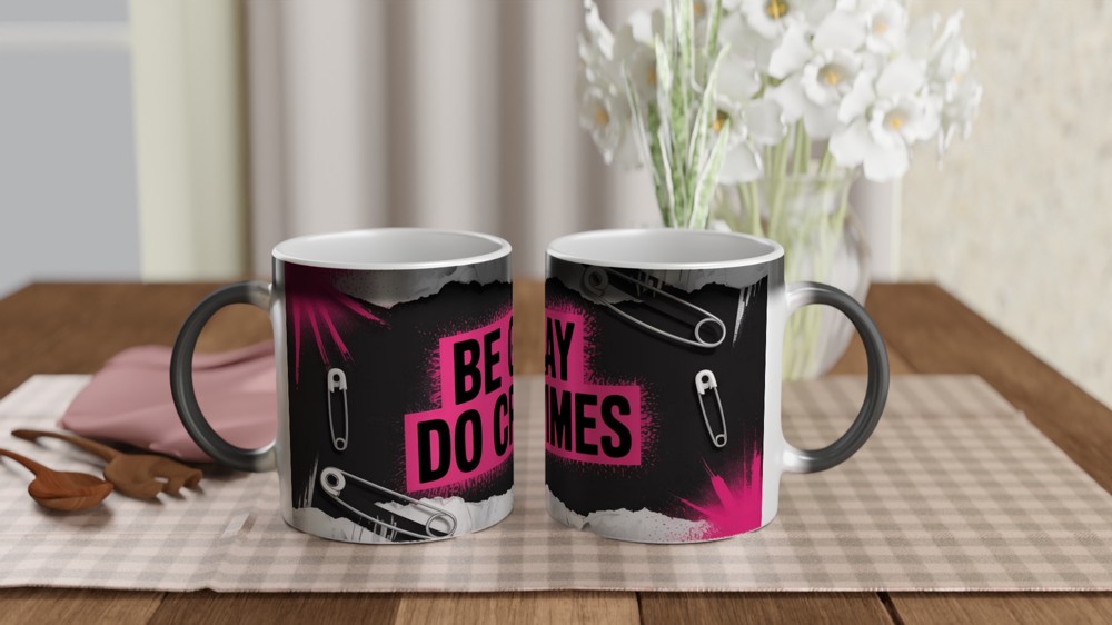 Be Gay Do Crimes Mug | Punk Pride Gift | Queer Meme Present | Best Friend Gift — view 3