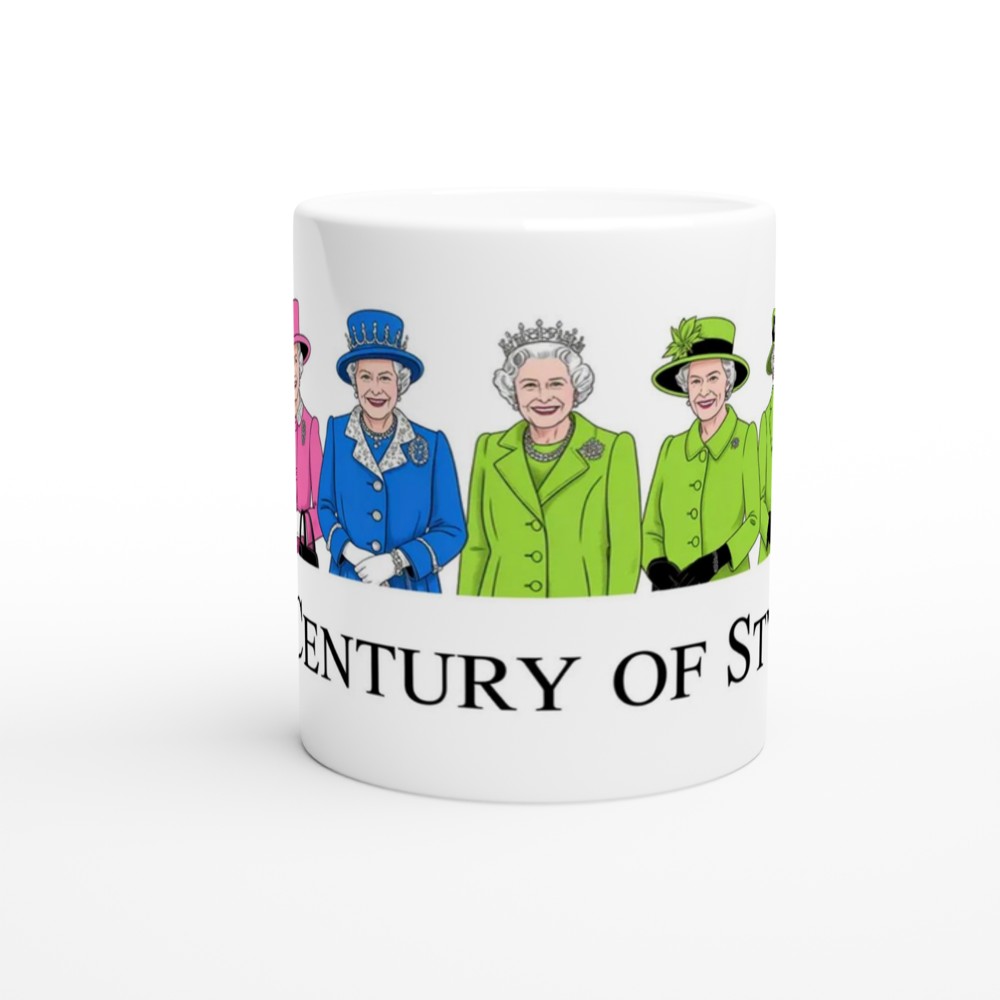 A Century of Style - Royal Fashion Illustration Mug — view 11