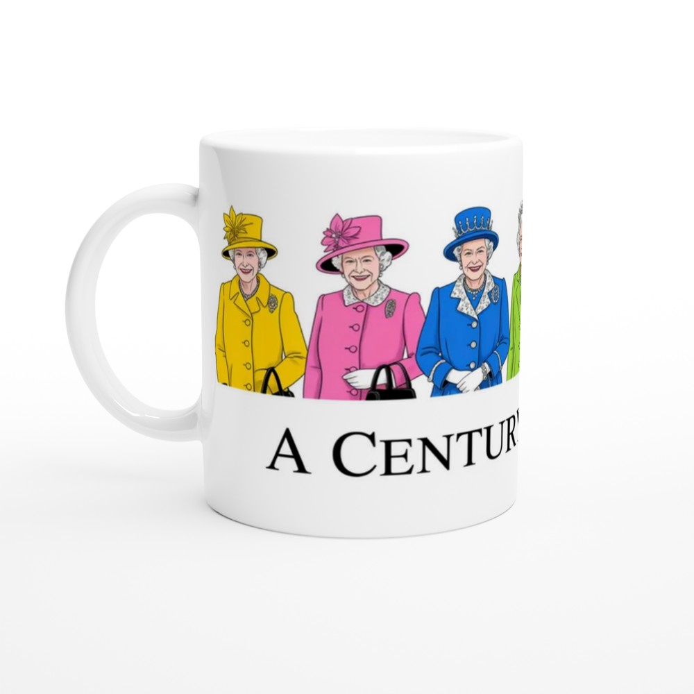 A Century of Style - Royal Fashion Illustration Mug — view 10
