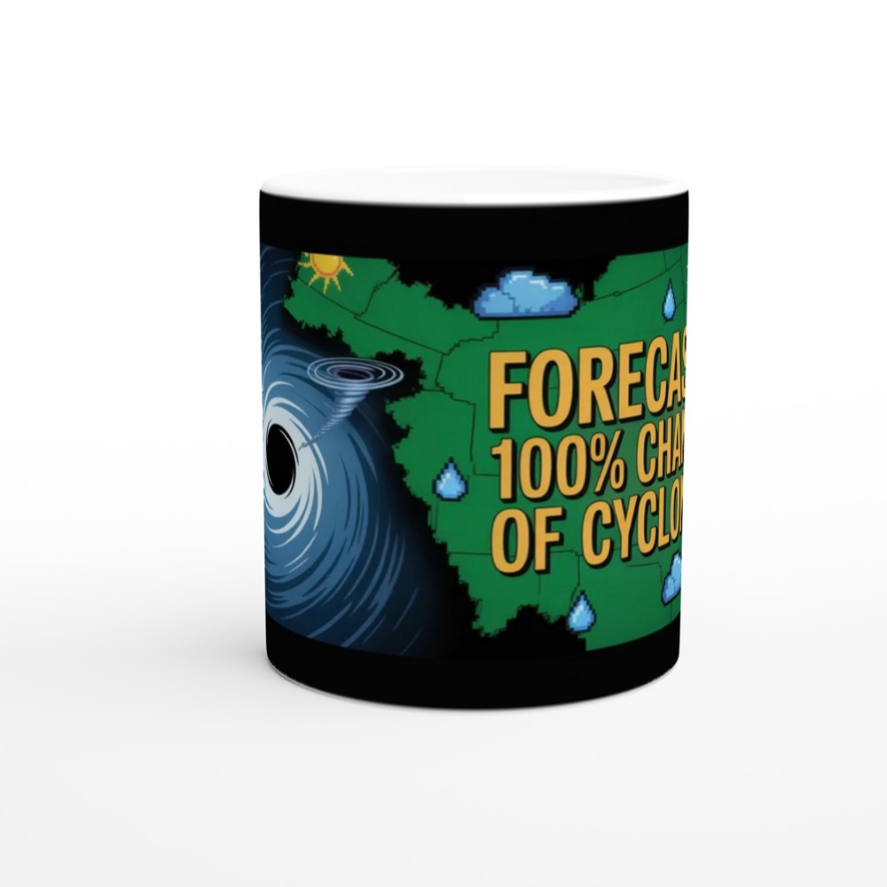 Forecast: 100% Chance of Cyclones Weather Map Mug — view 11