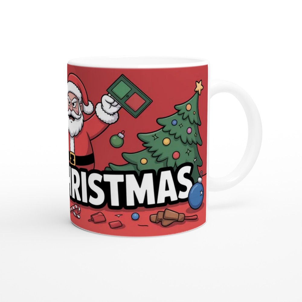 Fuck Christmas Mug | Funny Rude Christmas Gift for Him | Grumpy Santa Anti Festive Mug | Best Friend Secret Santa Present — view 12