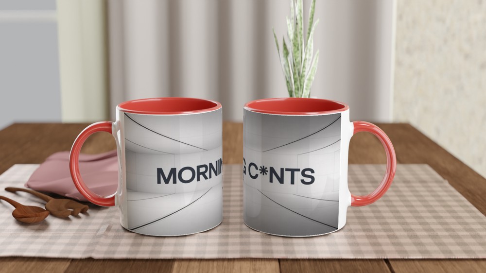 Morning C*nts - Funny Rude Mug — view 7