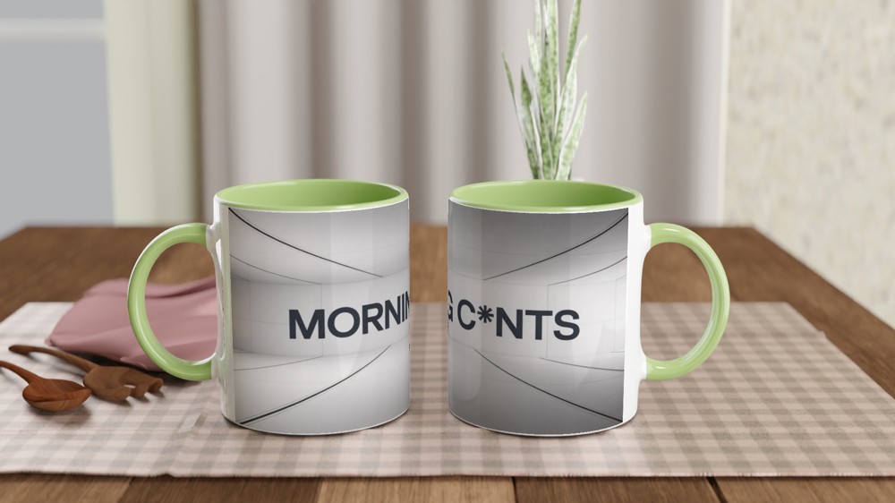 Morning C*nts - Funny Rude Mug — view 5