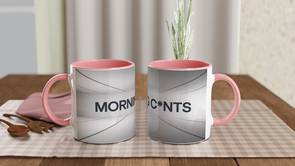 Morning C*nts - Funny Rude Mug — view 6