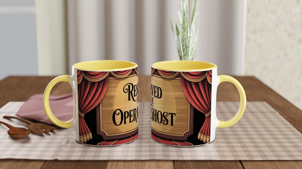 Phantom of the Opera Mug | Reserved for The Opera Ghost | Musical Theatre Gift | West End Theatre Present — view 8