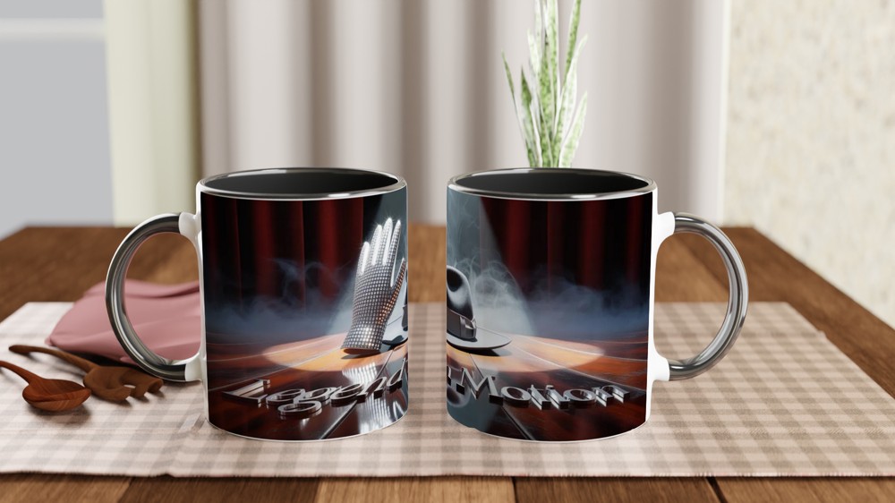 Legend in Motion - Rhinestone Glove and Fedora Stage Mug — view 9