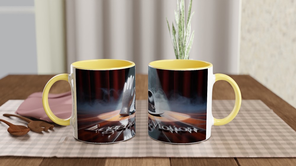 Legend in Motion - Rhinestone Glove and Fedora Stage Mug — view 8