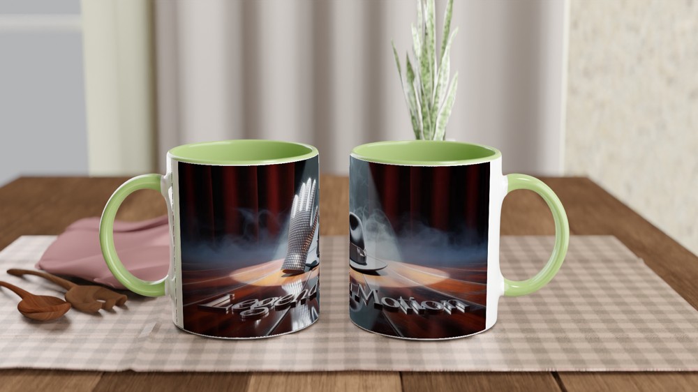 Legend in Motion - Rhinestone Glove and Fedora Stage Mug — view 5