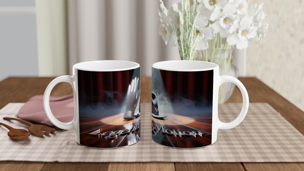 Legend in Motion - Rhinestone Glove and Fedora Stage Mug