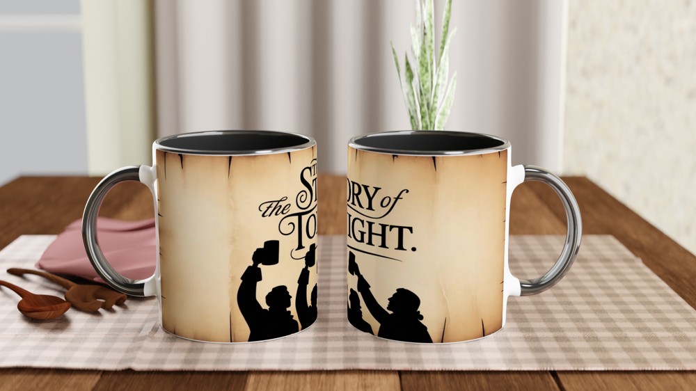 The Story of Tonight - Revolutionary Silhouette Toast Mug — view 9