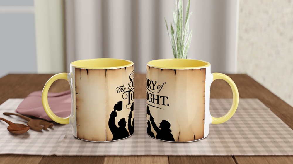 The Story of Tonight - Revolutionary Silhouette Toast Mug — view 8