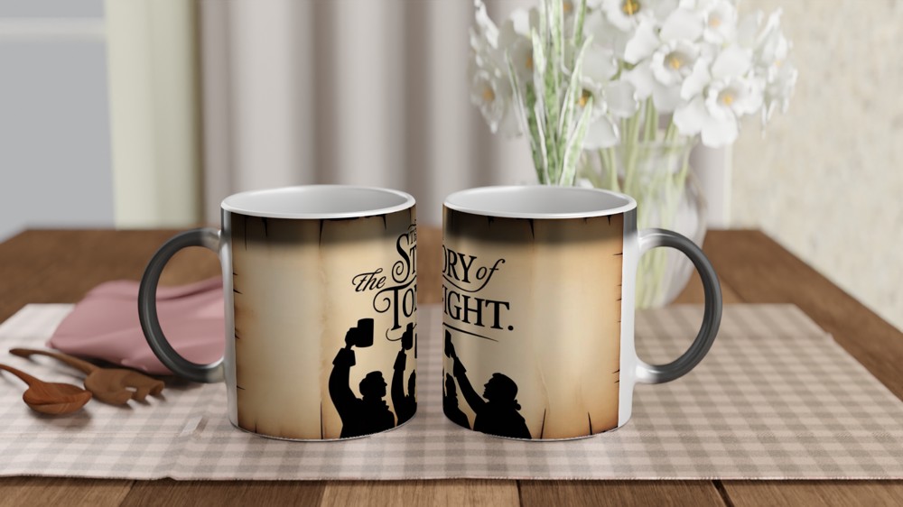 The Story of Tonight - Revolutionary Silhouette Toast Mug — view 3