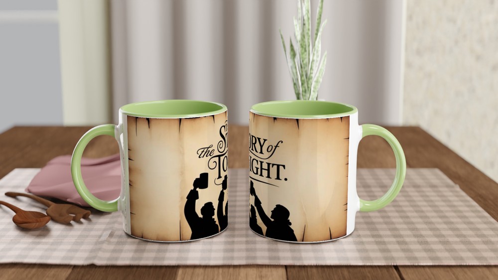 The Story of Tonight - Revolutionary Silhouette Toast Mug — view 5