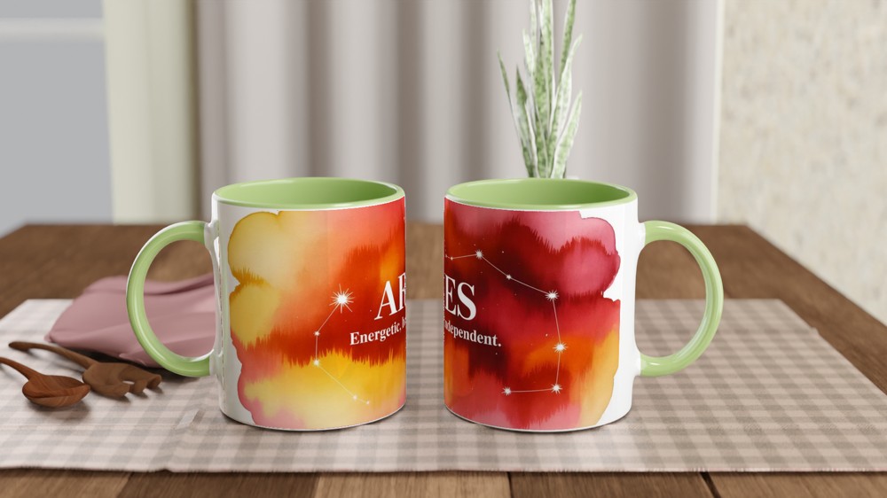 Aries Zodiac Mug | Star Sign Constellation Gift | Astrology Birthday Present for Her and Him — view 5