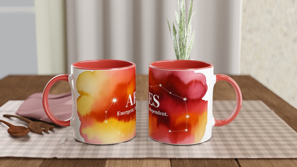 Aries Zodiac Mug | Star Sign Constellation Gift | Astrology Birthday Present for Her and Him — view 7