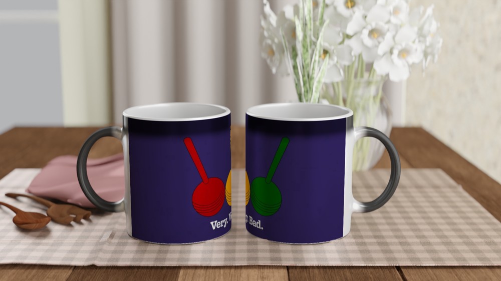 Heathers Mug | 'Very Very Bad' Quote | Musical Theatre Gift | Croquet Theme Present — view 3