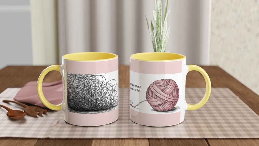 Overthinking Mug | Hold On Let Me Overthink This | Mental Health Gift | Funny Best Friend Present — view 8