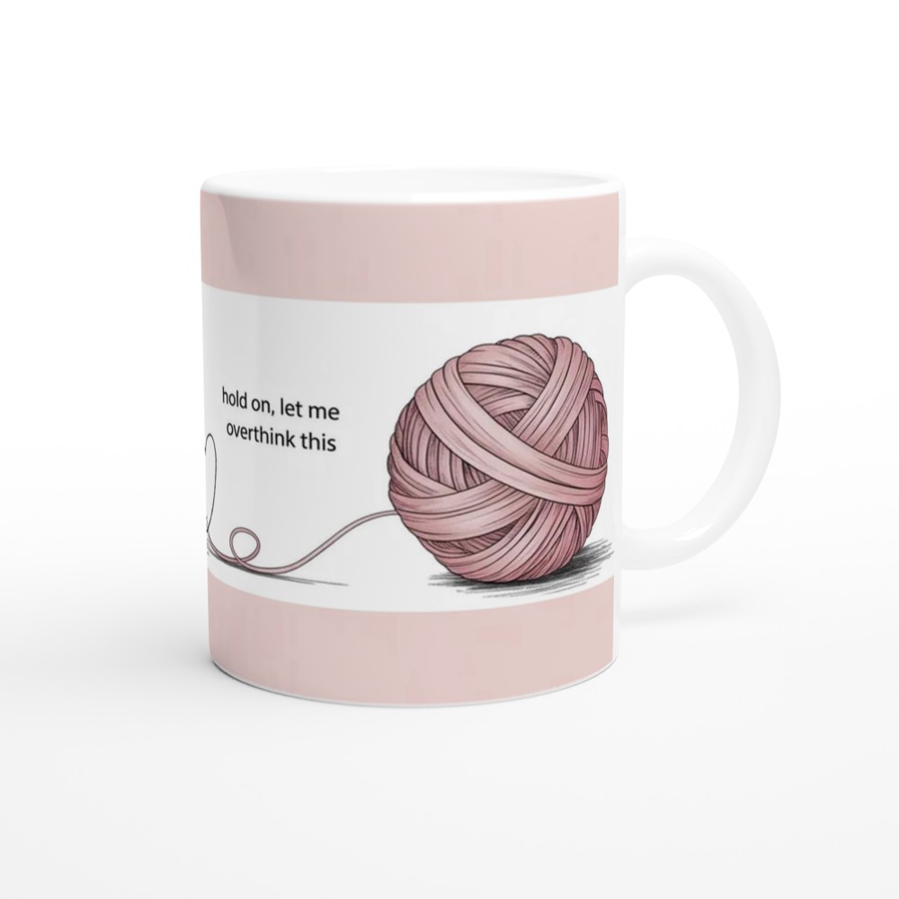 Overthinking Mug | Hold On Let Me Overthink This | Mental Health Gift | Funny Best Friend Present — view 12