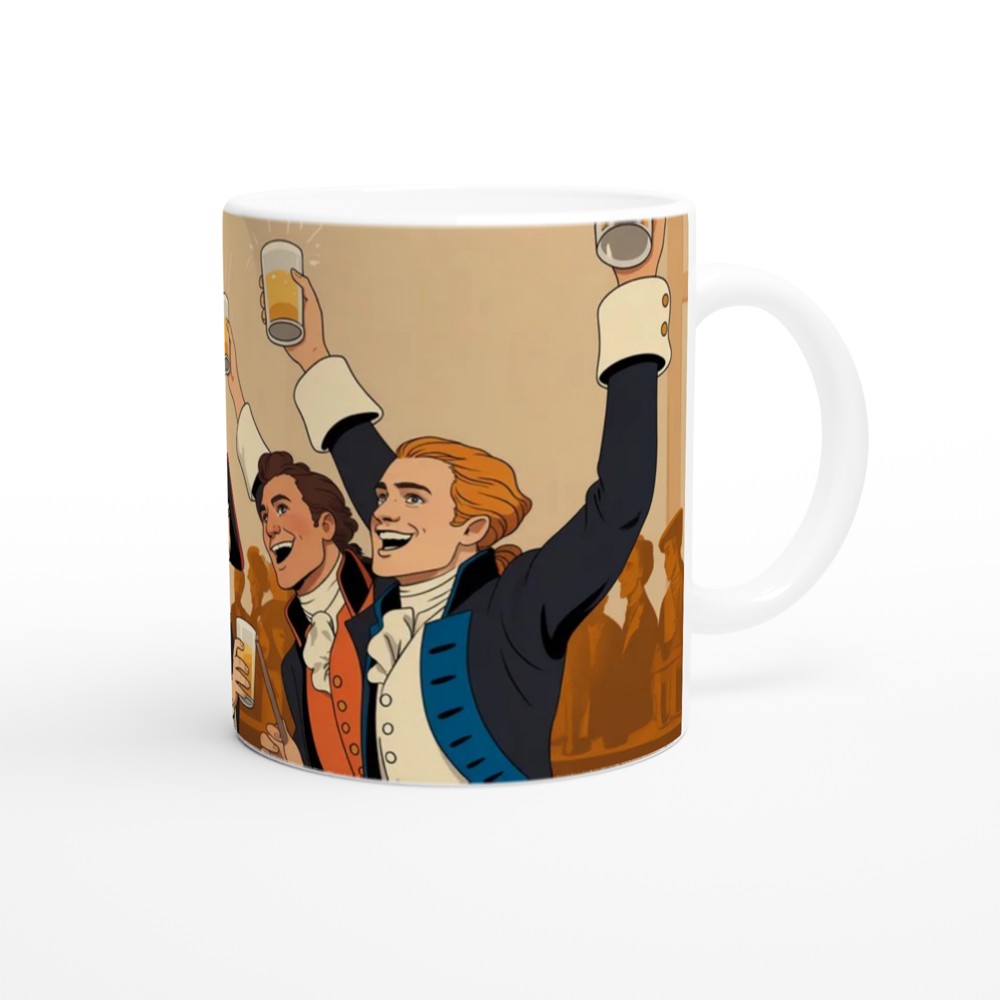 Founding Fathers Beer Toast Colonial Celebration Mug — view 12