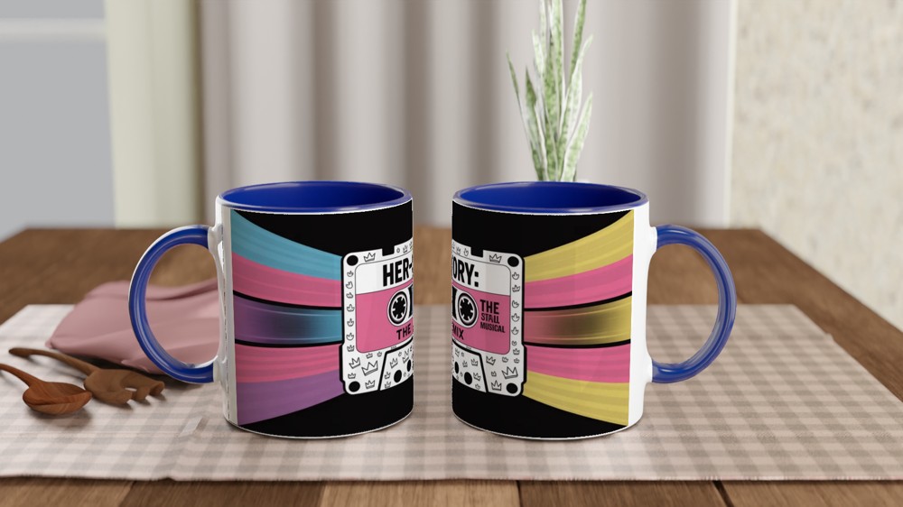 Her-Story The Remix Retro Cassette Tape Design Mug — view 4