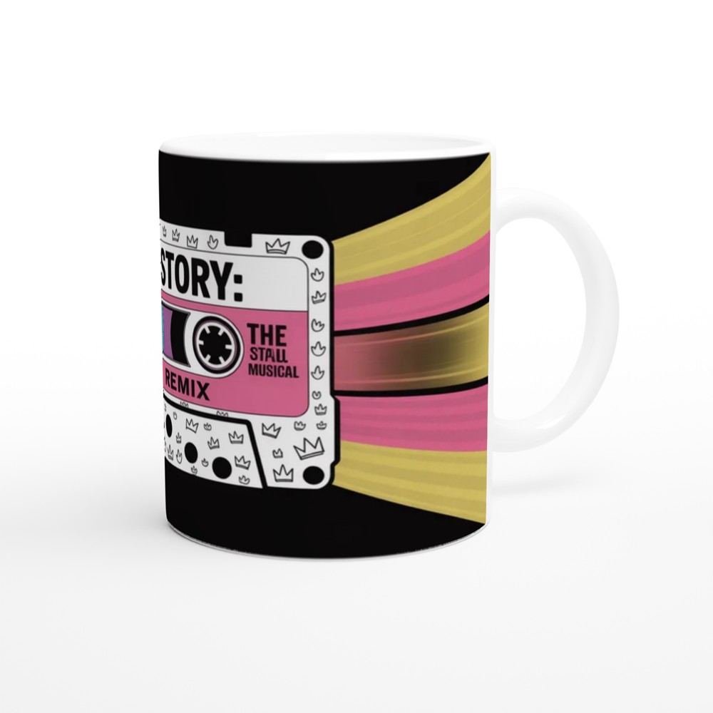 Her-Story The Remix Retro Cassette Tape Design Mug — view 12
