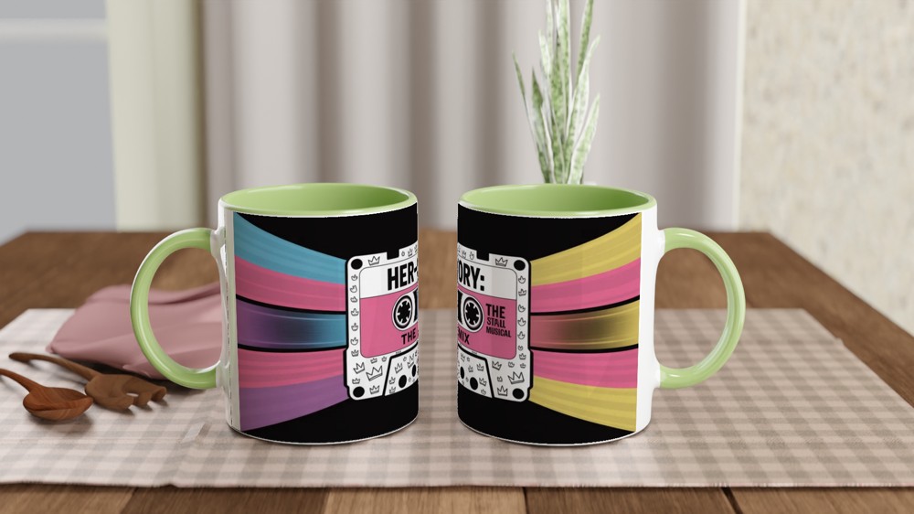 Her-Story The Remix Retro Cassette Tape Design Mug — view 5
