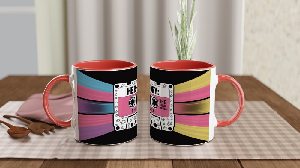 Her-Story The Remix Retro Cassette Tape Design Mug — view 7