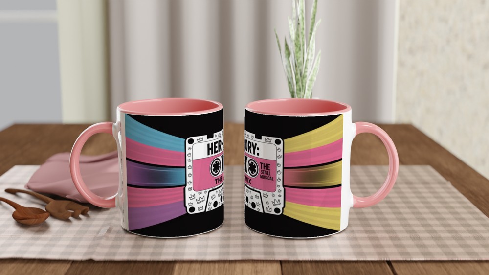 Her-Story The Remix Retro Cassette Tape Design Mug — view 6
